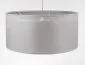 Lampa wisząca DUO LEN LIGHT 003-50 szara/srebrna z podwójnym abażurem I sklep meblowy MIRAT.