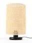 Lampa stołowa BOHO LOW BLACK rattan naturalny ażurowa | MIRAT. w stylu kolekcja