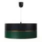 Lampa wisząca SIMPLY GLAMOUR 60 zielona/czarna nad stół | MIRAT.