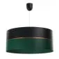 Lampa wisząca SIMPLY GLAMOUR 60 zielona/czarna nad stół | MIRAT.
