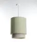 Lampa wisząca DUO LAMI LINE 30 zielona/beżowa walec I sklep meblowy MIRAT.
