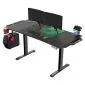 Biurko gamingowe LEVEL V2 LED zielone ULTRADESK | MIRAT.