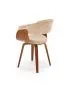 Krzesło K545 beżowe/orzech ze sklejki I sklep meblowy MIRAT. styl SKANDYNAWSKI