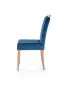 Krzesło tapicerowane CLARION granatowe/dąb miodowy do jadalni I sklep meblowy MIRAT.