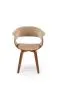 Krzesło K545 beżowe/orzech ze sklejki I sklep meblowy MIRAT. styl SKANDYNAWSKI
