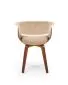 Krzesło K545 beżowe/orzech ze sklejki I sklep meblowy MIRAT. styl SKANDYNAWSKI
