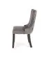 Krzesło tapicerowane ALDA szare drewniane nogi I sklep meblowy MIRAT. styl GLAMOUR