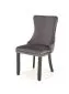 Krzesło tapicerowane ALDA szare drewniane nogi I sklep meblowy MIRAT. styl GLAMOUR