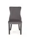 Krzesło tapicerowane ALDA szare drewniane nogi I sklep meblowy MIRAT. styl GLAMOUR