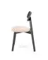 Krzesło tapicerowane HYLO czarne/beżowe minimalistyczne I sklep meblowy MIRAT. styl SKANDYNAWSKI