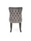 Krzesło tapicerowane ALDA szare drewniane nogi I sklep meblowy MIRAT. styl GLAMOUR