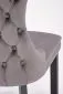 Krzesło tapicerowane ALDA szare drewniane nogi I sklep meblowy MIRAT. styl GLAMOUR