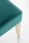 Krzesło tapicerowane CLARION zielone/dąb miodowy lite drewno bukowe I sklep meblowy MIRAT.