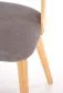 Krzesło tapicerowane CADIZ dąb/szare na drewnianych nogach I sklep meblowy MIRAT. styl SKANDYNAWSKI