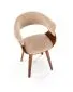 Krzesło K545 beżowe/orzech ze sklejki I sklep meblowy MIRAT. styl SKANDYNAWSKI