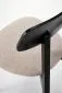 Krzesło tapicerowane HYLO czarne/beżowe minimalistyczne I sklep meblowy MIRAT. styl SKANDYNAWSKI