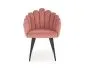 Krzesło K410 różowe tapicerowane muszelka | MIRAT. w stylu GLAMOUR kolekcja