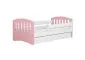 Łóżko dziecięce CLASSIC 1 MIX 180x80 różowe polskiej produkcji | MIRAT.  kolekcja CLASSIC