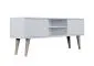 Szafka RTV TORONTO 120 biała do salonu I sklep meblowy MIRAT. styl SKANDYNAWSKI