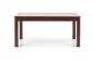 Ciemny orzech drewniany stół do salonu SEWERYN