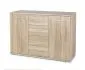 Dąb sonoma komoda do salonu w stylu skandynawskim LIMA KM-4