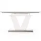 Biały stół rozkładany lakierowany w stylu nowoczesnym Mistral