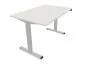 Biurko eCOMO 120x60cm platinum z regulacją wysokości do biura I sklep meblowy MIRAT.