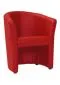 Czerwony fotel do salonu tapicerowany TM-1