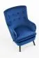 Fotel RAVEL VELVET granatowy tapicerowany aksamitem | MIRAT. w stylu kolekcja