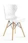 Białe krzesło z tworzywa nowoczesne OPEN