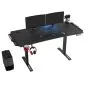 Biurko gamingowe LEVEL V2 LED niebieskie ULTRADESK | MIRAT.