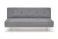 Sofa rozkładana CARLITO szara na chromowanych nogach I sklep meblowy MIRAT.