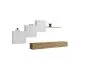 Meblościanka SWITCH LAMEL X biała/dąb wotan wisząca I sklep meblowy MIRAT. styl RYFLOWANY kolekcja SWITCH LAMEL