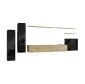 Meblościanka SWITCH LAMEL I czarna/dąb wotan wisząca I sklep meblowy MIRAT. styl RYFLOWANY kolekcja SWITCH LAMEL
