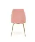 Krzesło tapicerowane K460 VELVET różowe do jadalni | MIRAT. styl GLAMOUR