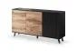 Komoda RANDOM KM-1 dąb/czarna w stylu loft | MIRAT. w stylu LOFT kolekcja RANDOM