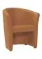 Jasno brązowy fotel tapicerowany z podłokietnikami TM-1