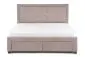 Łóżko EVORA 160x200 beżowe pikowane z szufladami | MIRAT. styl GLAMOUR