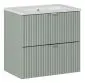 Szafka pod umywalkę LINE REED GREEN D 82-60-2S zielona z szufladami I sklep meblowy MIRAT. styl RYFLOWANY