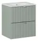 Szafka pod umywalkę LINE REED GREEN D 82-50-2S zielona szałwiowa I sklep meblowy MIRAT. styl RYFLOWANY kolekcja LINE REED GREEN