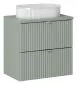 Szafka pod umywalkę LINE REED GREEN D 82-60-2S zielona z szufladami I sklep meblowy MIRAT. styl RYFLOWANY