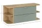 Szafka pod umywalkę nablatową ASTER GREEN 80cm zielony mat - zestaw 120cm z blatem i 2x regał I sklep meblowy MIRAT.  kolekcja ASTER