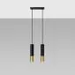 Lampa wisząca LOOPEZ 2 czarny/złoty | sklep MIRAT  kolekcja loopez