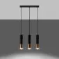 Lampa wisząca LOOPEZ 3L czarny/miedź | sklep MIRAT  kolekcja loopez