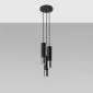 Lampa wisząca LOOPEZ 3P czarny/chrom | sklep MIRAT  kolekcja loopez