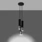 Lampa wisząca LOOPEZ 3P czarny/chrom | sklep MIRAT  kolekcja loopez