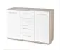 Biała komoda do salonu i sypialni z szufladami LIMA KM-4