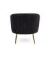 Fotel CROWN czarny z przeszyciami w stylu glamour | MIRAT. w stylu GLAMOUR kolekcja