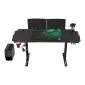 Biurko gamingowe LEVEL V2 LED zielone ULTRADESK | MIRAT.