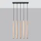 Lampa wisząca PASTELO 5L drewno | sklep MIRAT  kolekcja pastelo